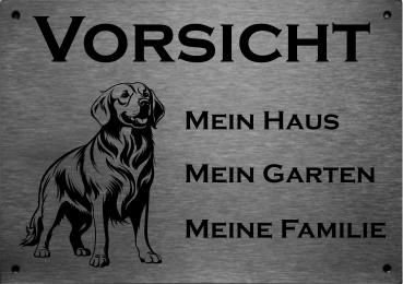 Golden Retriever | Edelstahl Warnschild Hundeschild